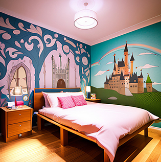 Fantasy & fairytale bedroom wall sticker for the children's room - Asian Paints