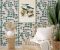 Mockup frame in coastal boho style interior, 3d render Mockup frame in coastal boho style interior, 3d render