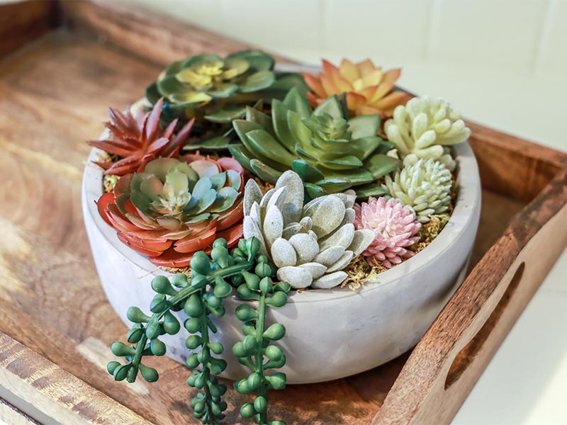 Artificial flower arrangement in bowl – Beautiful Homes Artificial flower arrangement in bowl – Beautiful Homes