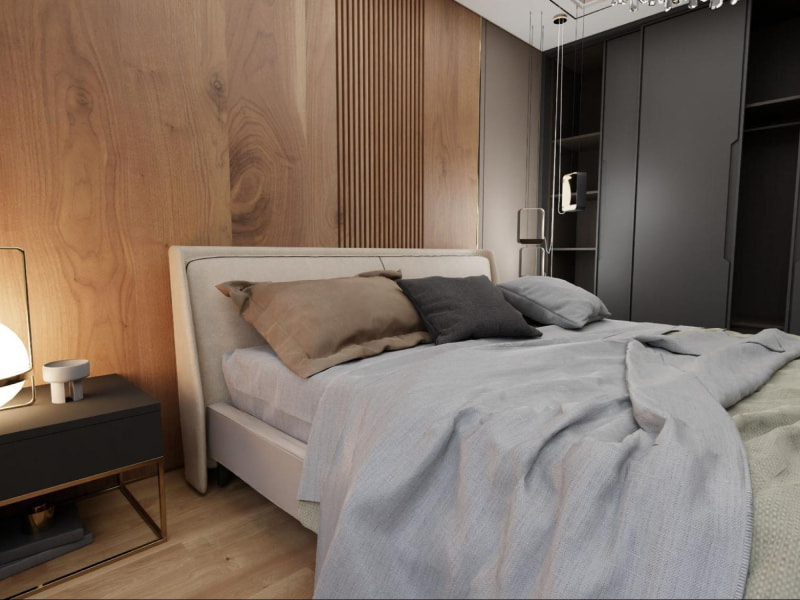 Sliding black wardrobe design for your bedroom - Beautiful Homes Sliding black wardrobe design for your bedroom - Beautiful Homes