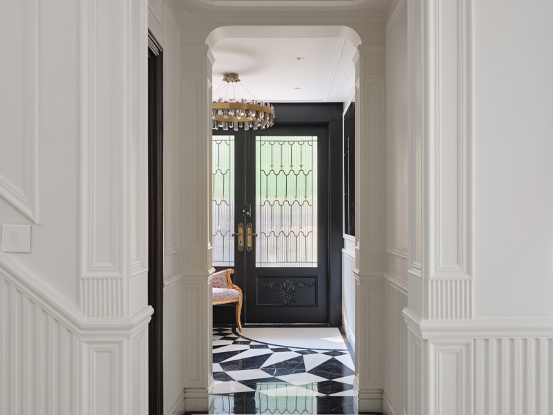 Black & white hallway tile design – Beautiful Homes Black & white hallway tile design – Beautiful Homes