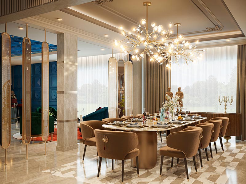 Floral POP design for dining room – Beautiful Homes Floral POP design for dining room – Beautiful Homes