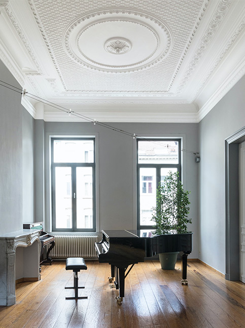 Intricate floral POP design for piano room – Beautiful Homes Intricate floral POP design for piano room – Beautiful Homes