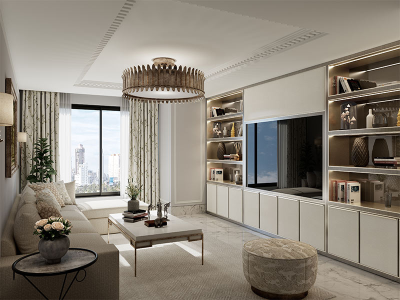 Rotating TV Unit Full Length Cabinet - Beautiful Homes Full Length Cabinet with Rotating TV Unit - Beautiful Homes