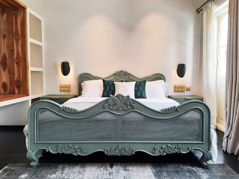 Beautiful Ash Blue Bed Design in White Bedroom - Beautiful Homes Beautiful Ash Blue Bed Design in White Bedroom - Beautiful Homes