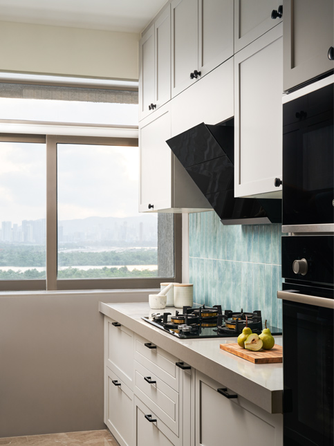 Grey Themed Cabinets in Modern Kitchen - Beautiful Homes Grey Themed Cabinets in Modern Kitchen - Beautiful Homes