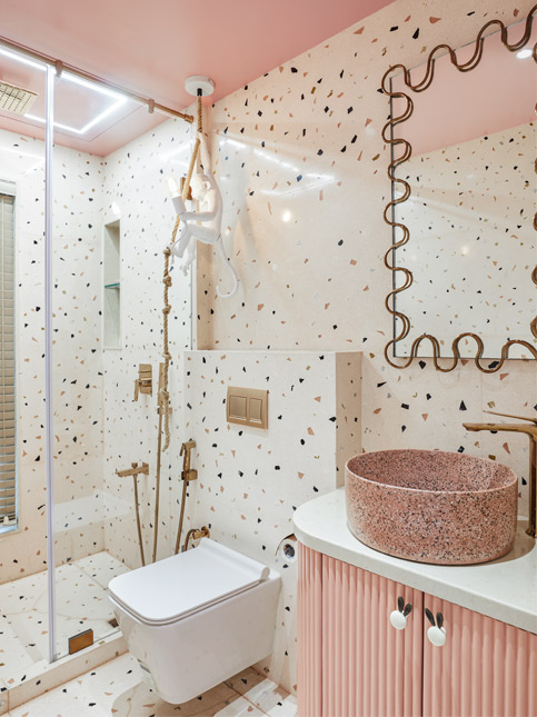 Off-White Tiles - Beautiful Homes Beautiful Off-White Tiles in Luxurious Bathroom - Beautiful Homes