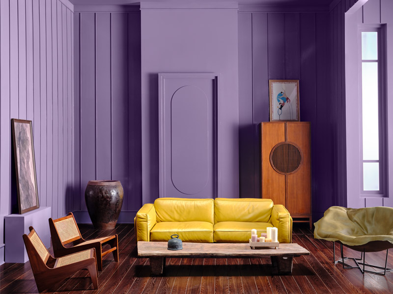 Panelled Wall in The Light Cardinal Colour - Beautiful Homes Panelled Wall in The Light Cardinal Colour - Beautiful Homes