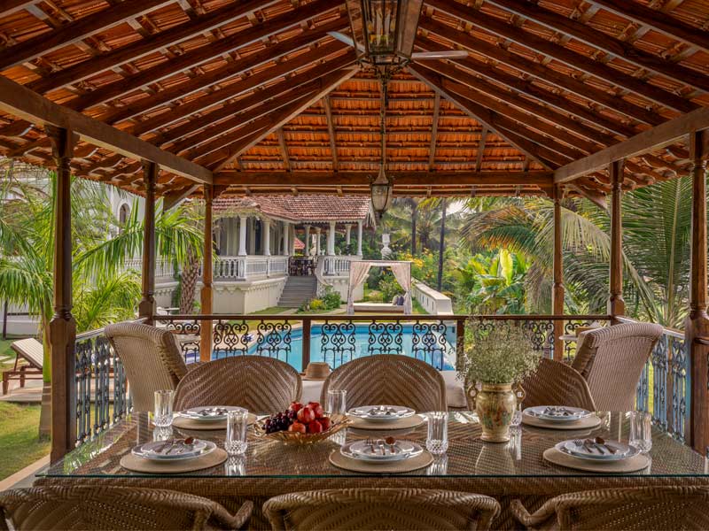 Outdoor dining setup in Goa – Beautiful Homes Outdoor dining setup in Goa – Beautiful Homes