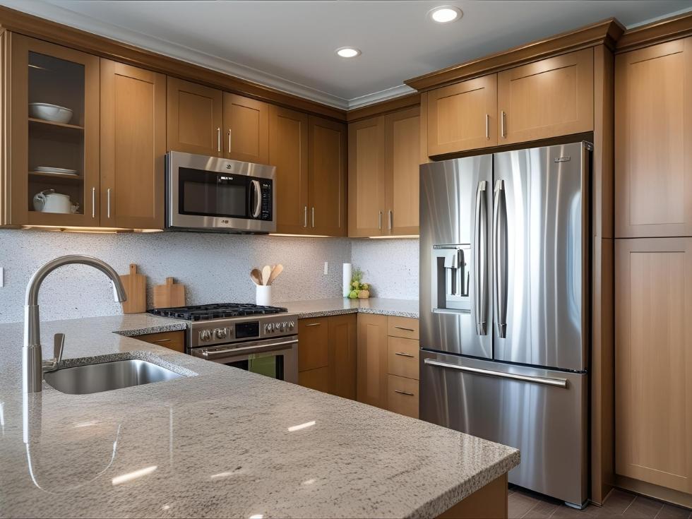 Modern grey kitchen slab - Beautiful Homes Modern grey kitchen slab - Beautiful Homes