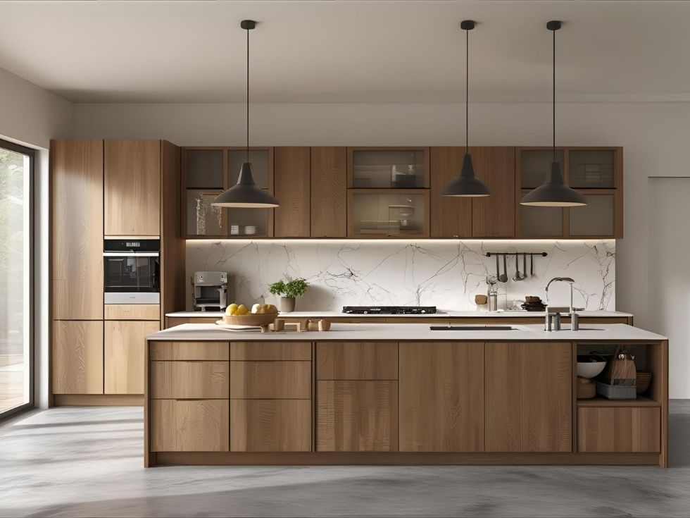 Modern white tile kitchen slab - Beautiful Homes Modern white tile kitchen slab - Beautiful Homes