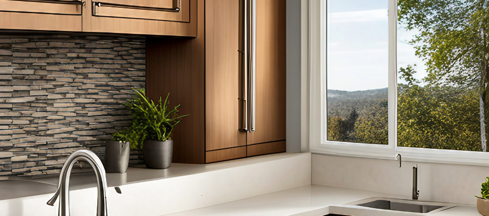 Natural stone wall tile for your modular kitchen design - Beautiful Homes Natural stone wall tile for your modular kitchen design - Beautiful Homes