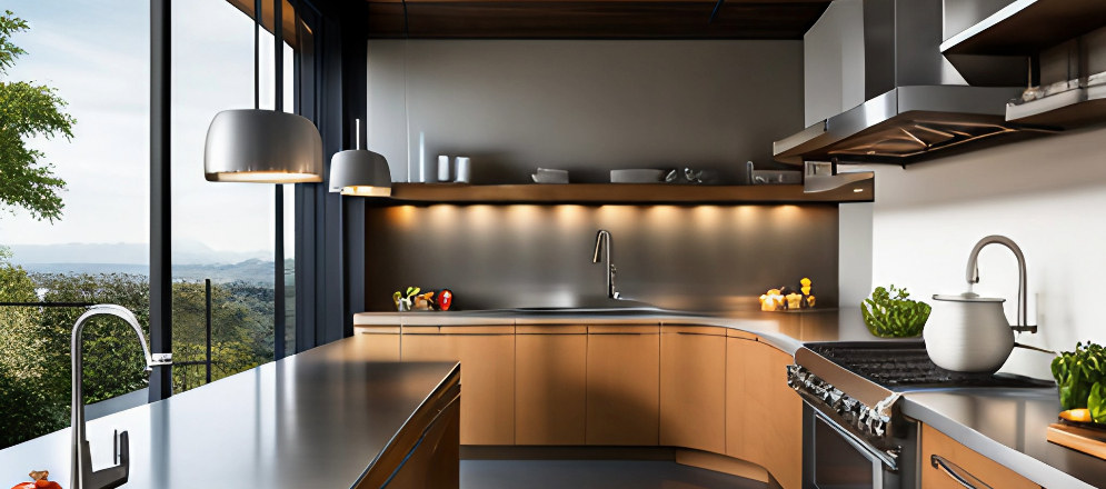 Stainless steel countertop for your modular kitchen design - Beautiful Homes Stainless steel countertop for your modular kitchen design - Beautiful Homes