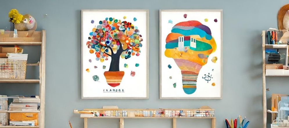Inspiring framed artwork for study room wall - Beautiful Homes Inspiring framed artwork for study room wall - Beautiful Homes