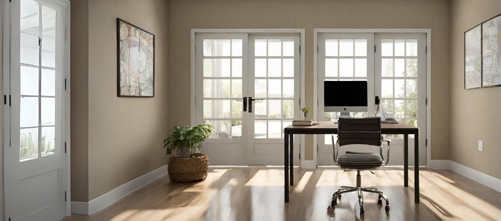 White French door for study room - Beautiful Homes White French door for study room - Beautiful Homes