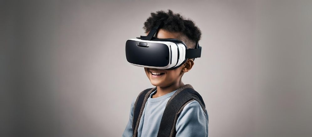 Kid with a VR headset - Beautiful Homes Kid with a VR headset - Beautiful Homes