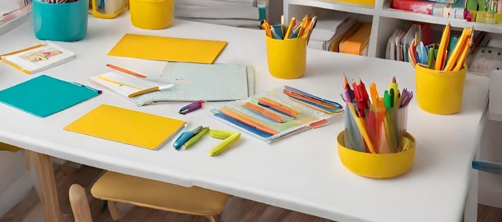Yellow desk organizers for white desk - Beautiful Homes Yellow desk organizers for white desk - Beautiful Homes