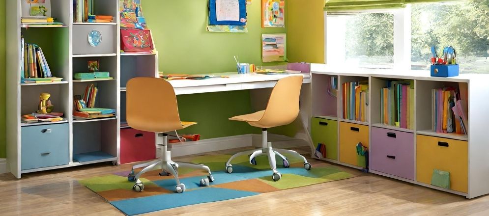 Orange chairs with wheels for study room - Beautiful Homes Orange chairs with wheels for study room - Beautiful Homes