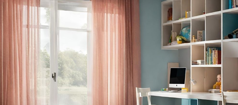 Pink sheer curtains for study room - Beautiful Homes Pink sheer curtains for study room - Beautiful Homes