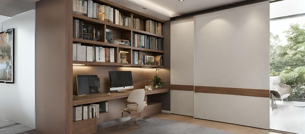 White sliding door for study room - Beautiful Homes White sliding door for study room - Beautiful Homes
