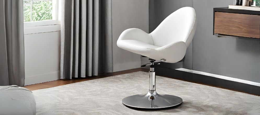 White chair for study room with adjustable height - Beautiful Homes White chair for study room with adjustable height - Beautiful Homes