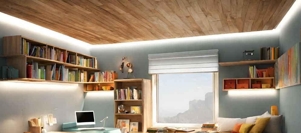 Wooden ceiling with cove lighting- Beautiful Homes Wooden ceiling with cove lighting - Beautiful Homes