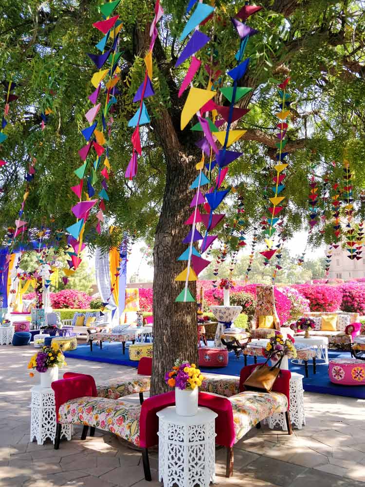 A tree with seating around it A tree with seating around it