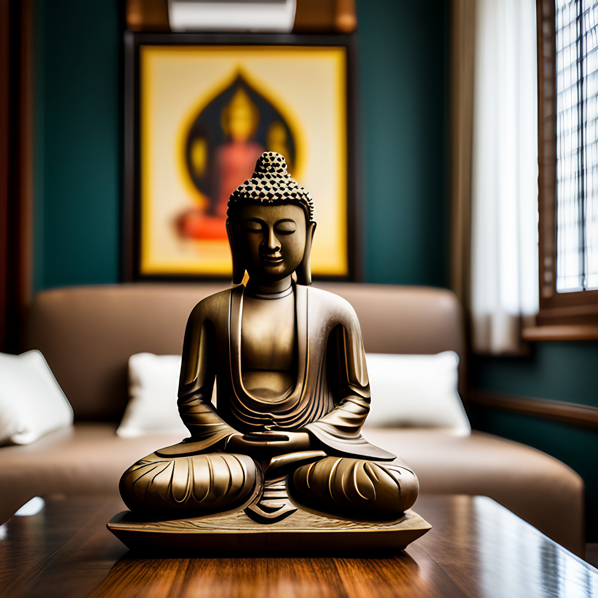 Buddha statue for family room - Beautiful Homes Buddha statue for family room - Beautiful Homes