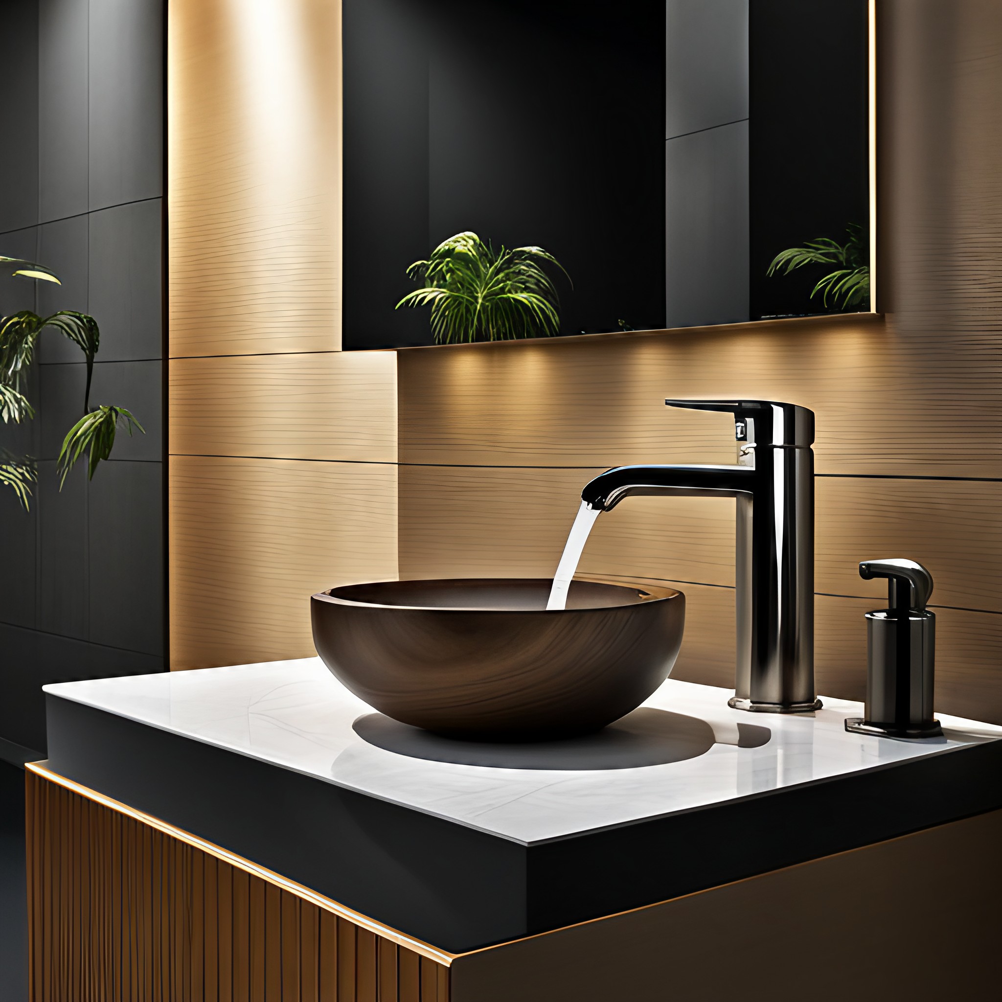 Natural stone basin design - Beautiful Homes Natural stone basin design - Beautiful Homes