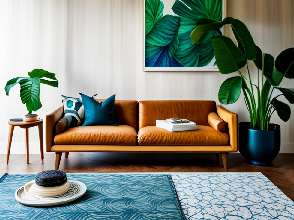 Use textured fabrics with tropical colours for a tropical interior design - Beautiful Homes Use textured fabrics with tropical colours for a tropical interior design - Beautiful Homes