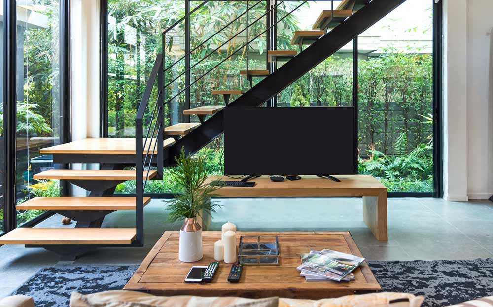 Design your stairway so you can have storage under the staircase - Beautiful Homes Design your stairway so you can have storage space under the staircase - Beautiful Homes