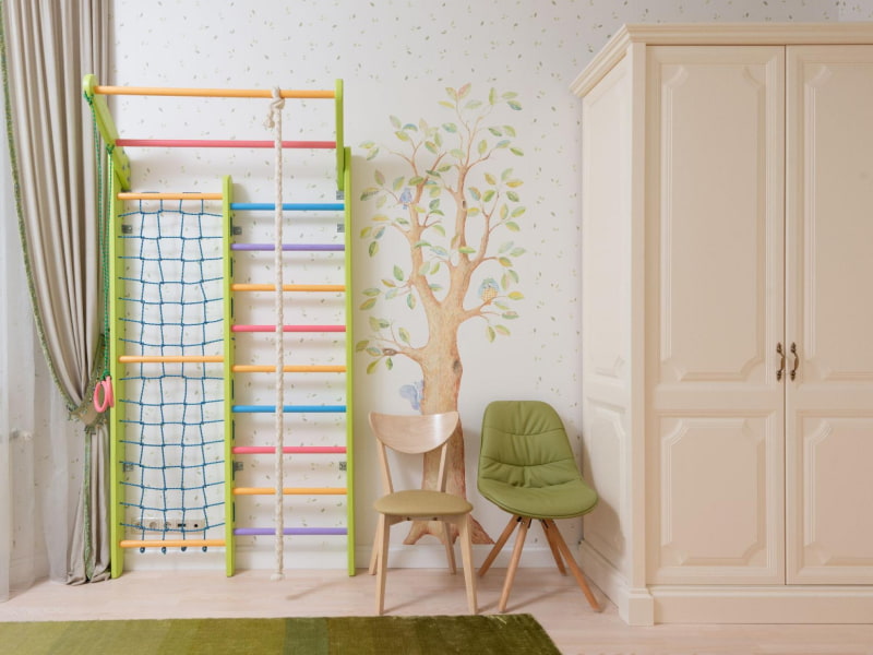 Hand painted wall painting design in kids room - Beautiful Homes Hand painted wall painting design in kids room - Beautiful Homes