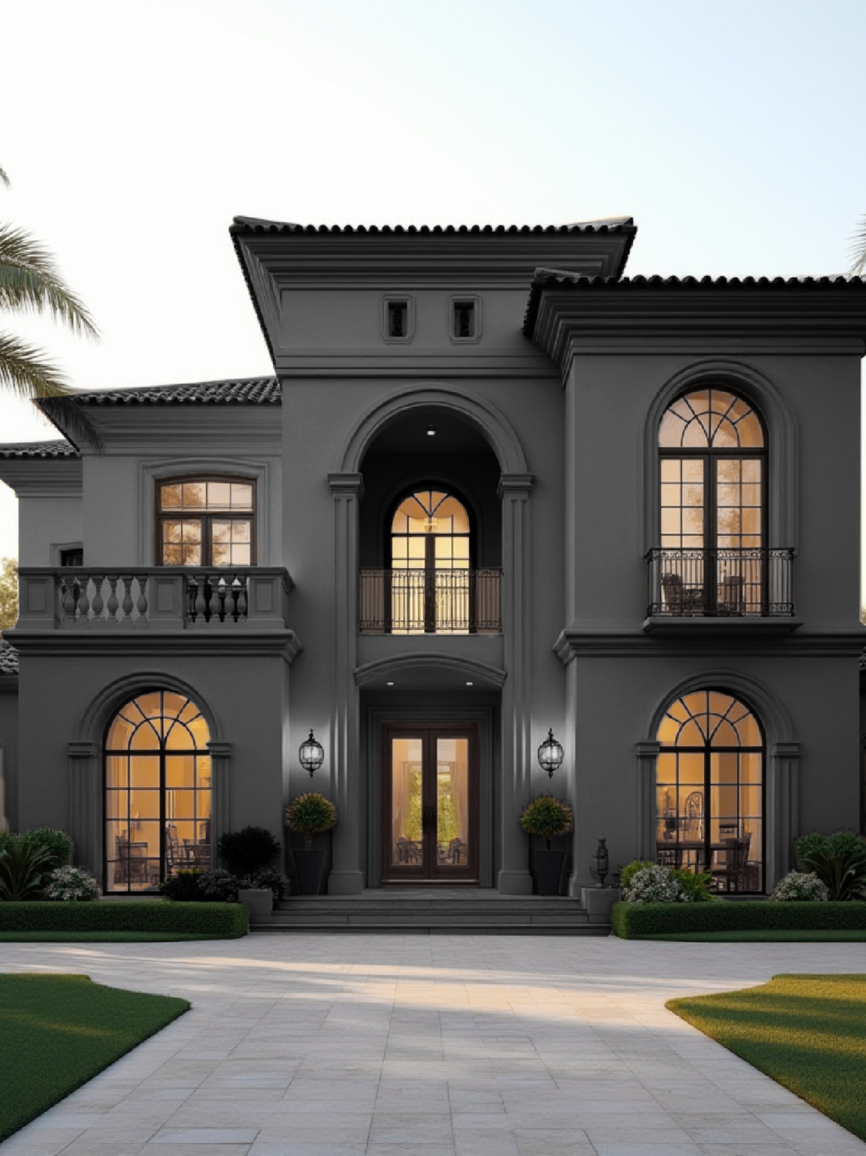 Deep Charcoal Villa Inspiration