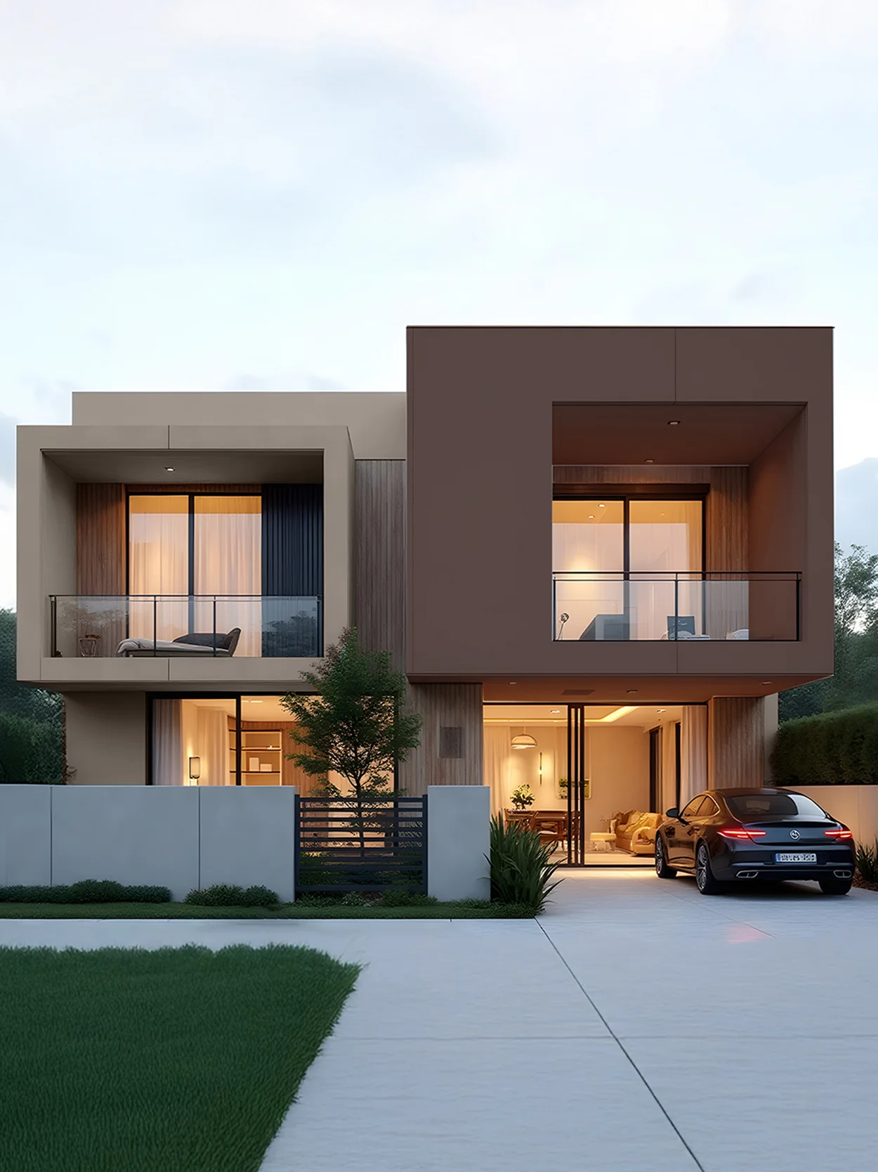 Rich Caffeine Brown Villa Inspiration