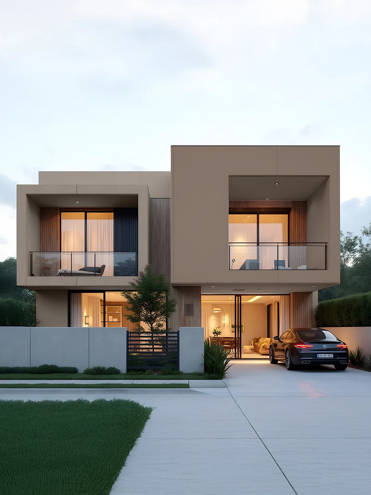 Earthy Timberland Modern Villa Idea