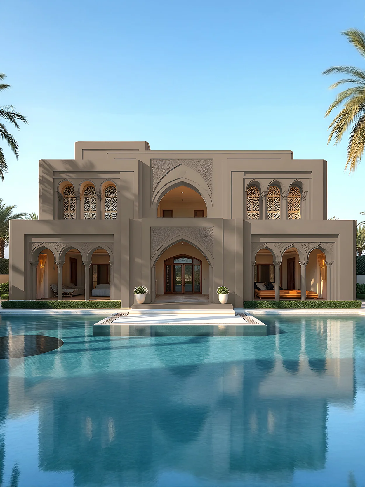 Grounding beige Moroccan Villa Inspiration