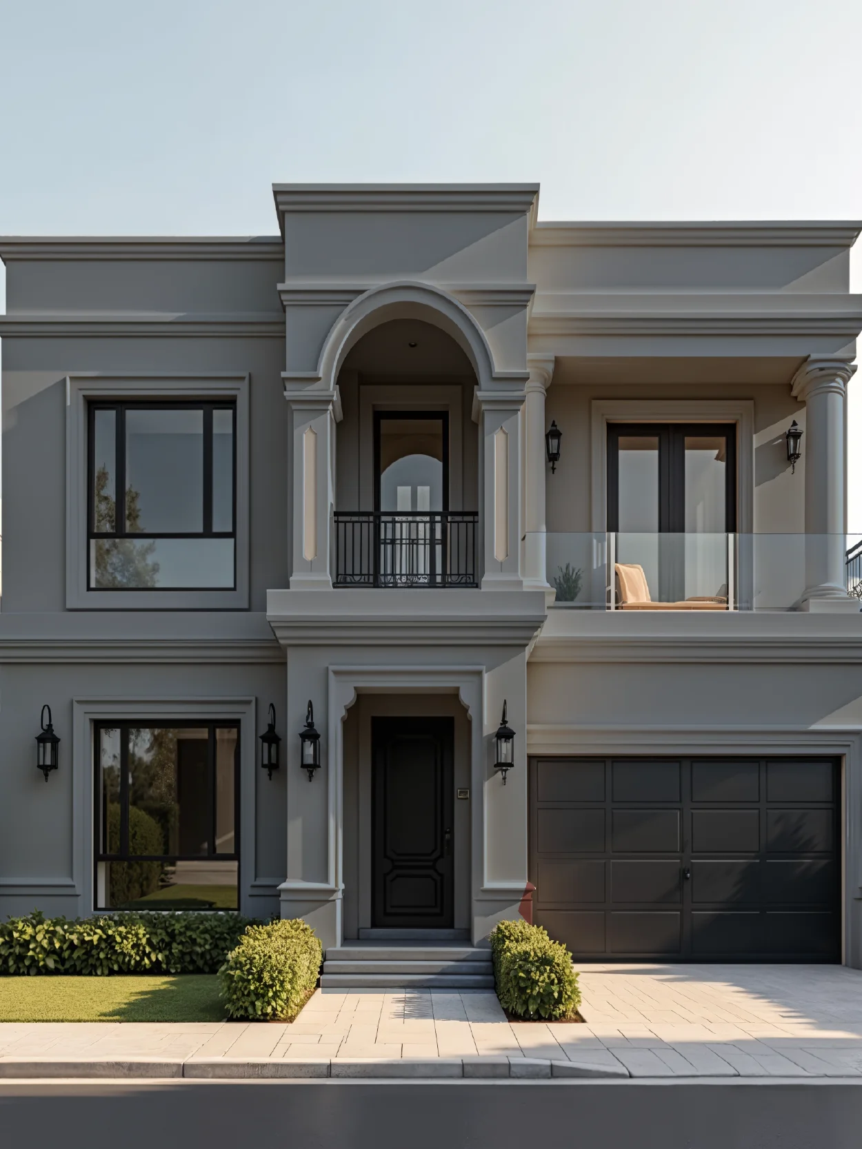 Timeless Dusk Cloud Neoclassic Villa Idea