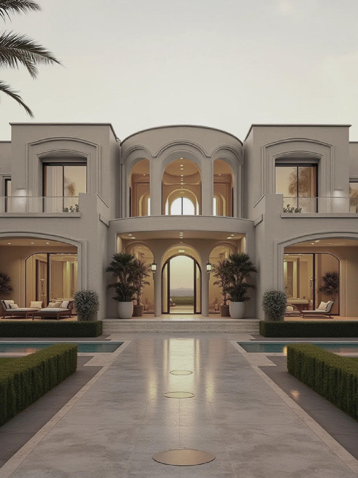 Regal Stone Castle Traditional Villa Idea