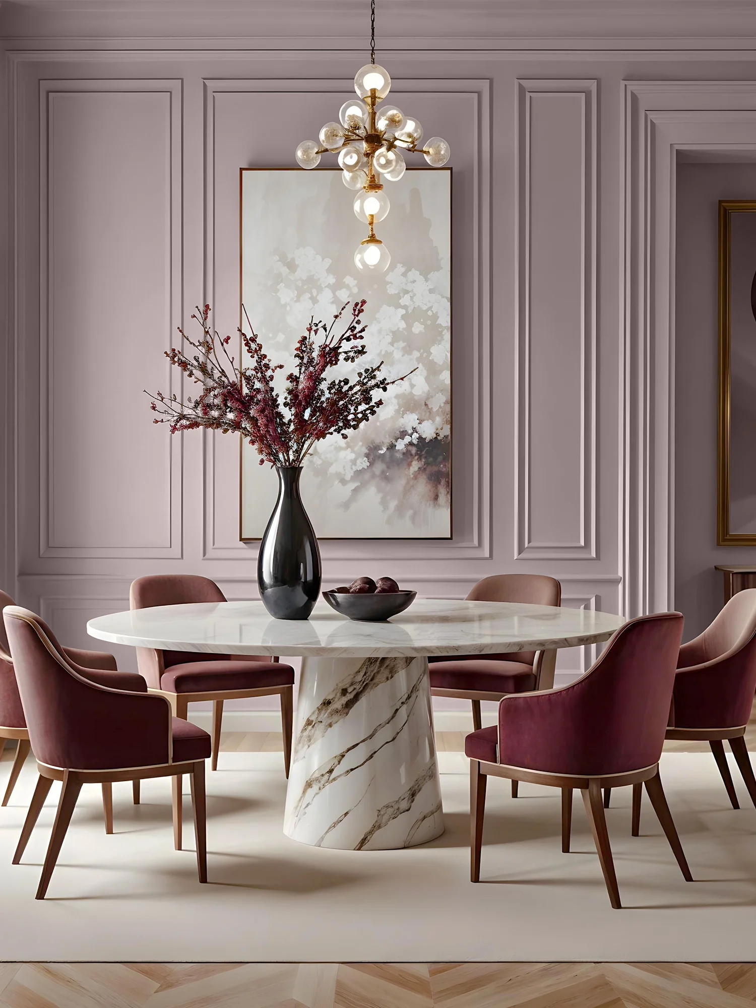 Moody Plum Dining Inspiration
