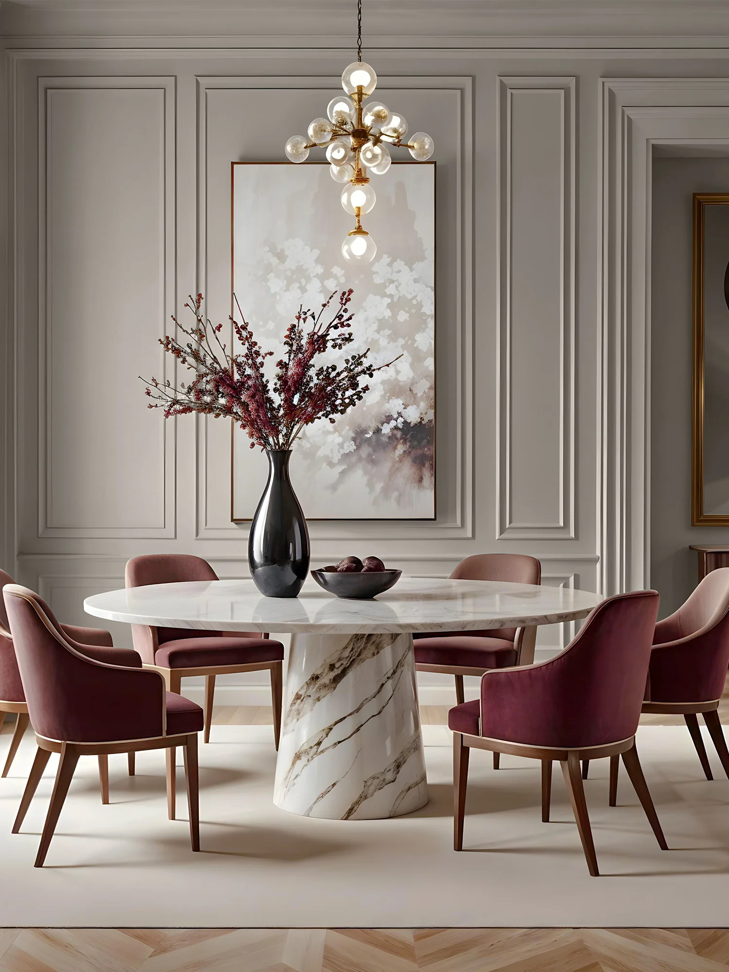 Timeless Beige-Grey Dining Room