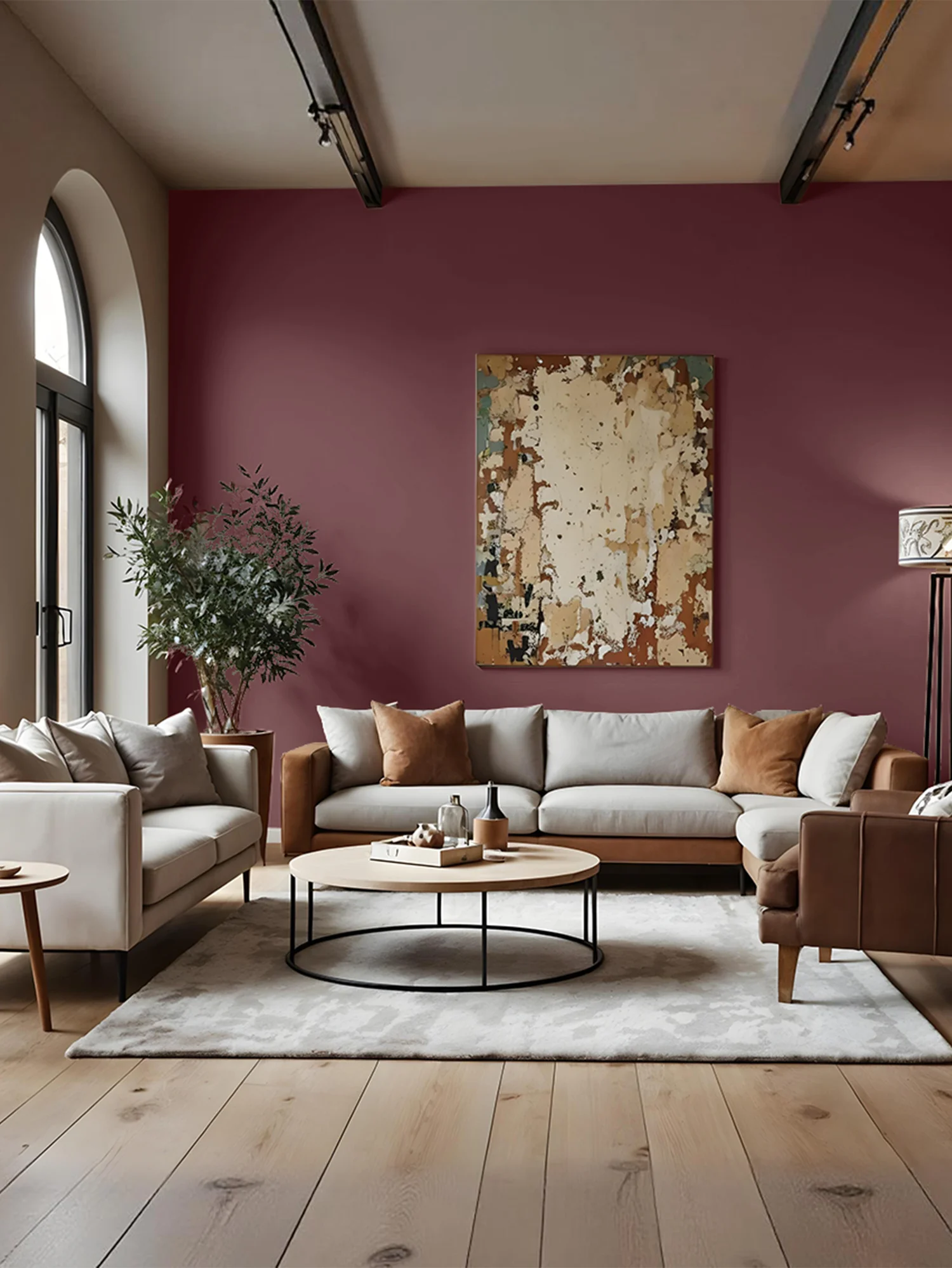 Bold Purple Living Room Style