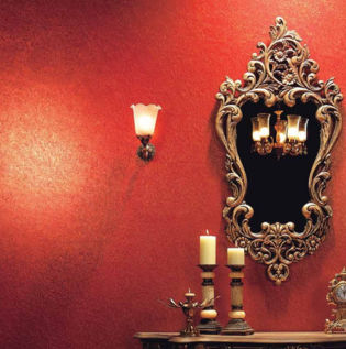 a wooden furniture with metal frame