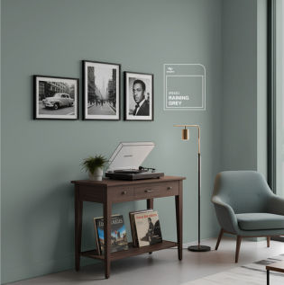 a wooden furniture with metal frame