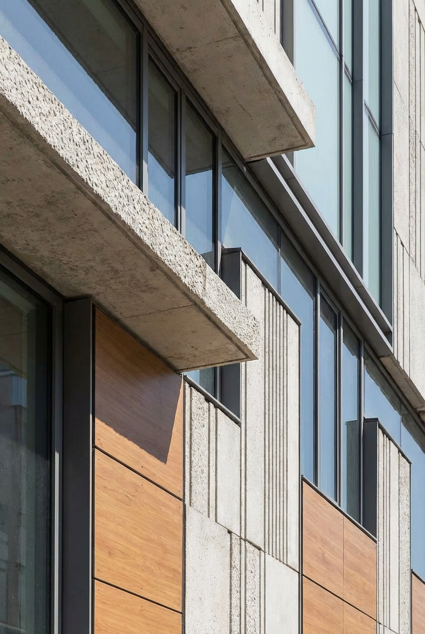 Horizontal ledges and window tops