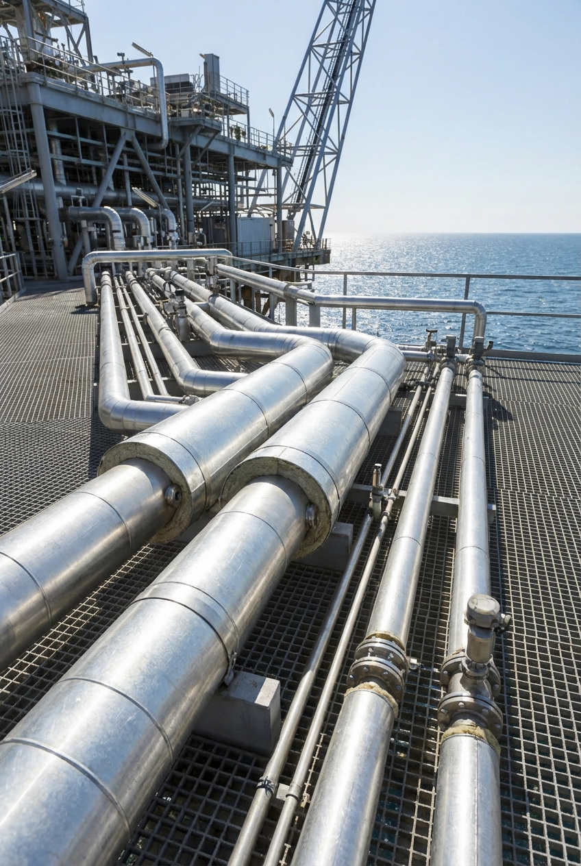 High-temperature service areas Marine, offshore installations