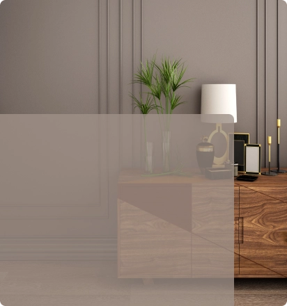 Interior room view showing essentials range of wood finishes by Asian Paints.