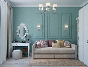 Elegant & modern simple bedroom design - Asian Paints