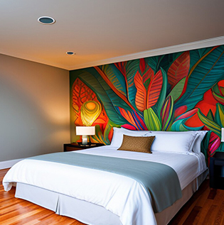 Wall murals for your bedroom walls - Asian Paints