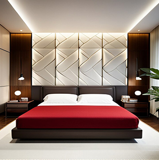 Wall panels for bedroom - Asian Paints