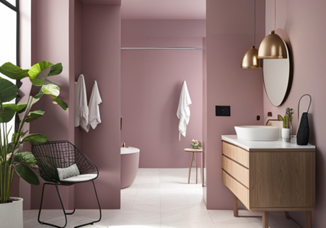 Lighter Shade of Lavender for Bathroom Wall Colours